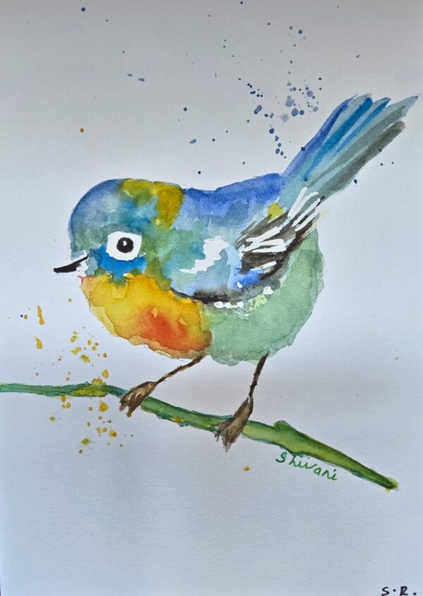 Watercolor Birds 02